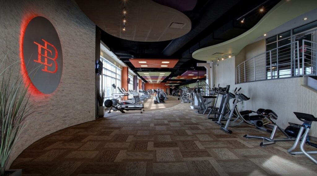 Entry and Workout Floor View of Gym