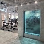 gym renovation idea featuring Water Wall