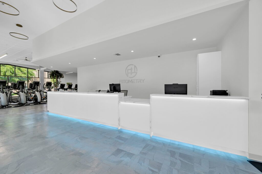 Reception Desk at Fitometry Health Club