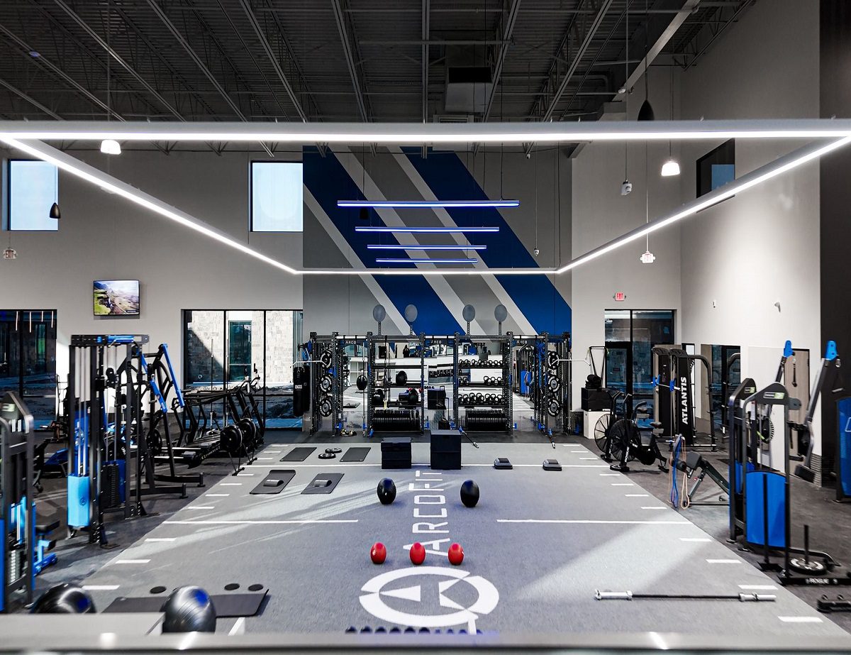 Modern gym floor plan