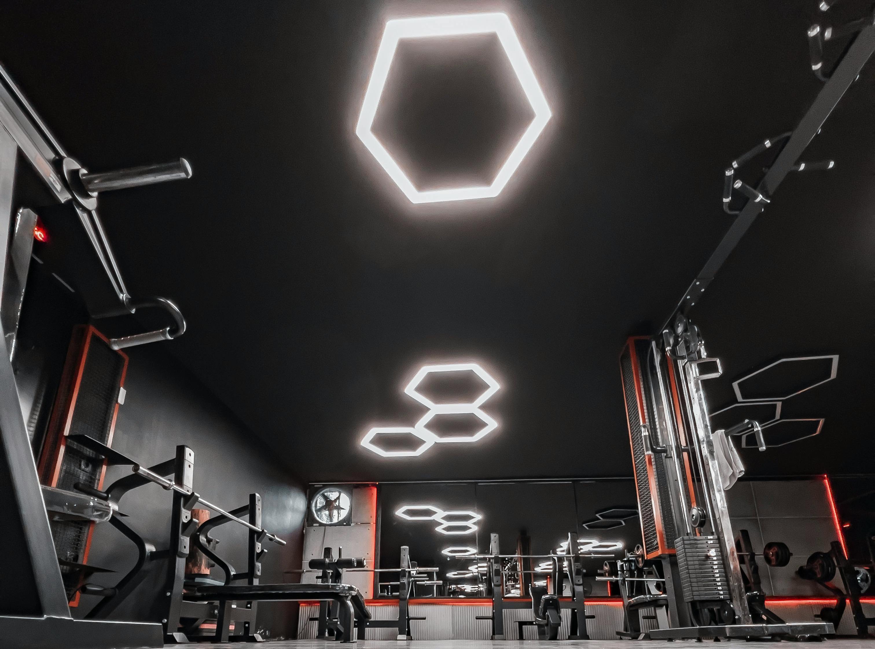 hexagon led gym light panels