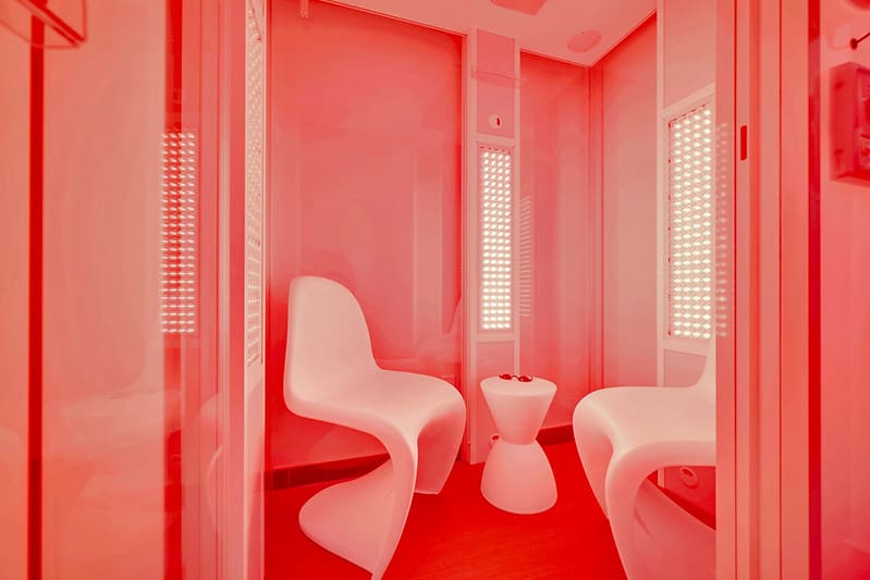 A Red Light Therapy recovery room designed by Optimal Design Systems International