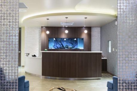 View of Reception area a MedSpa