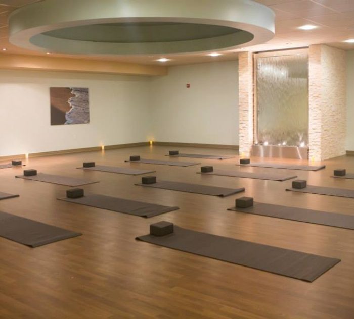Hot Yoga Room in Gym